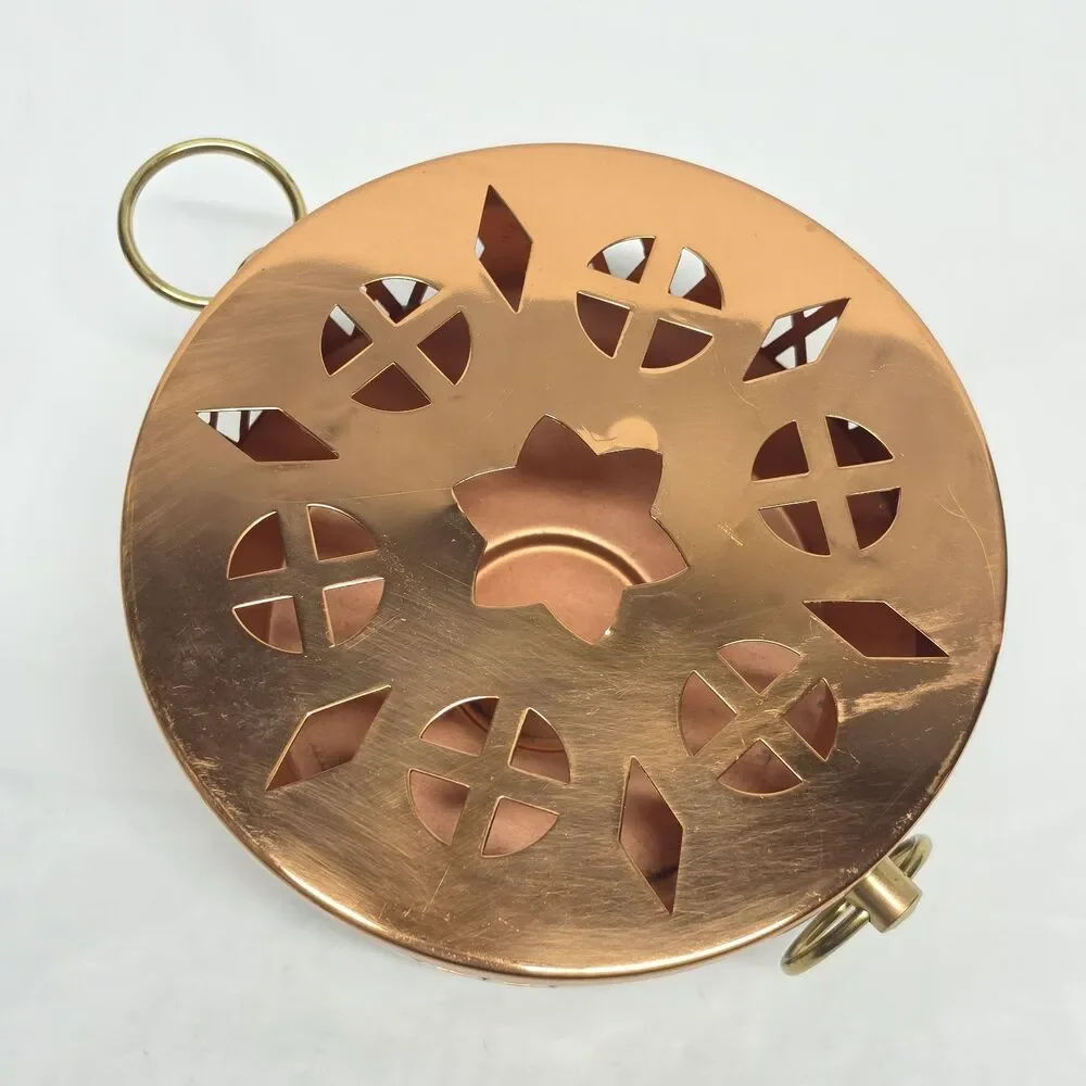 Vintage Copper Brass Teapot Warmer Boho Retro Tea Coffee Kitchen Decor Holland